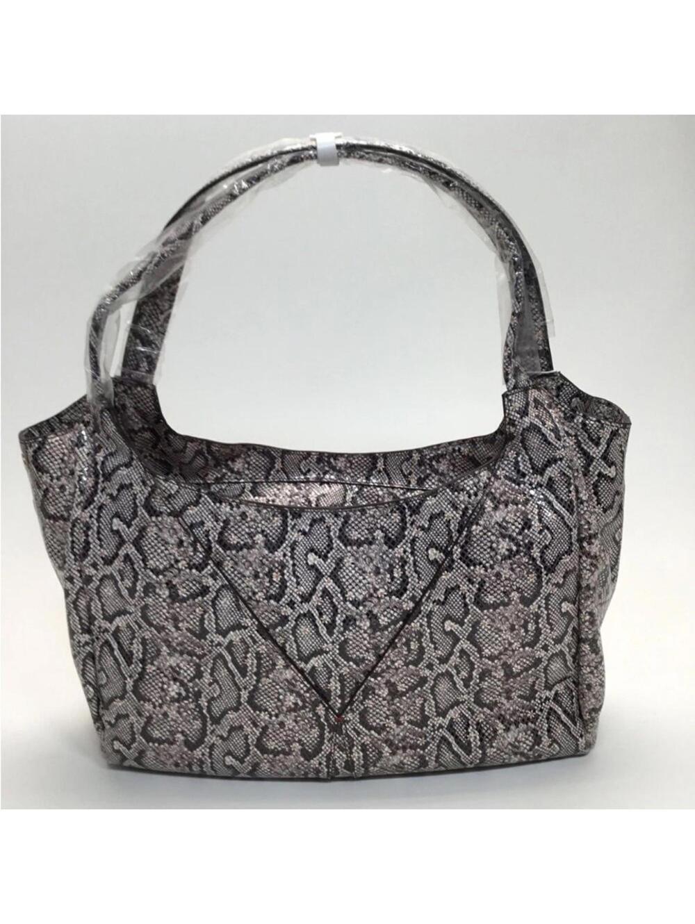 Hammitt Ferris Daisy Snake Tote Shoulder Bag Brushed Gold
